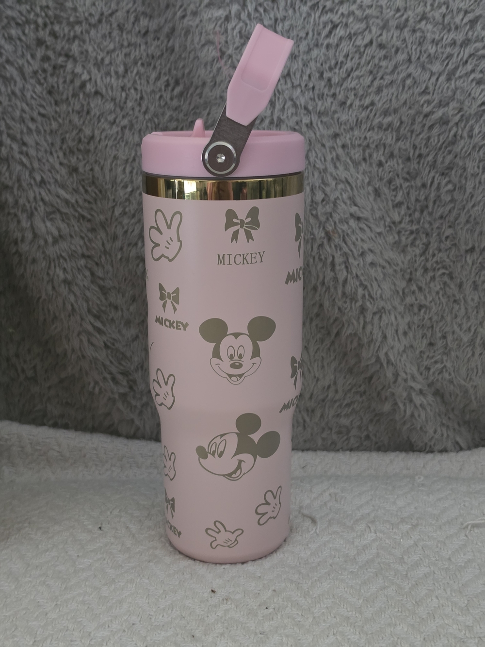 Disney Mickey & Friends Pink & Gold Limited Edition Quencher H2.0 FlowState - Picture 3 of 9